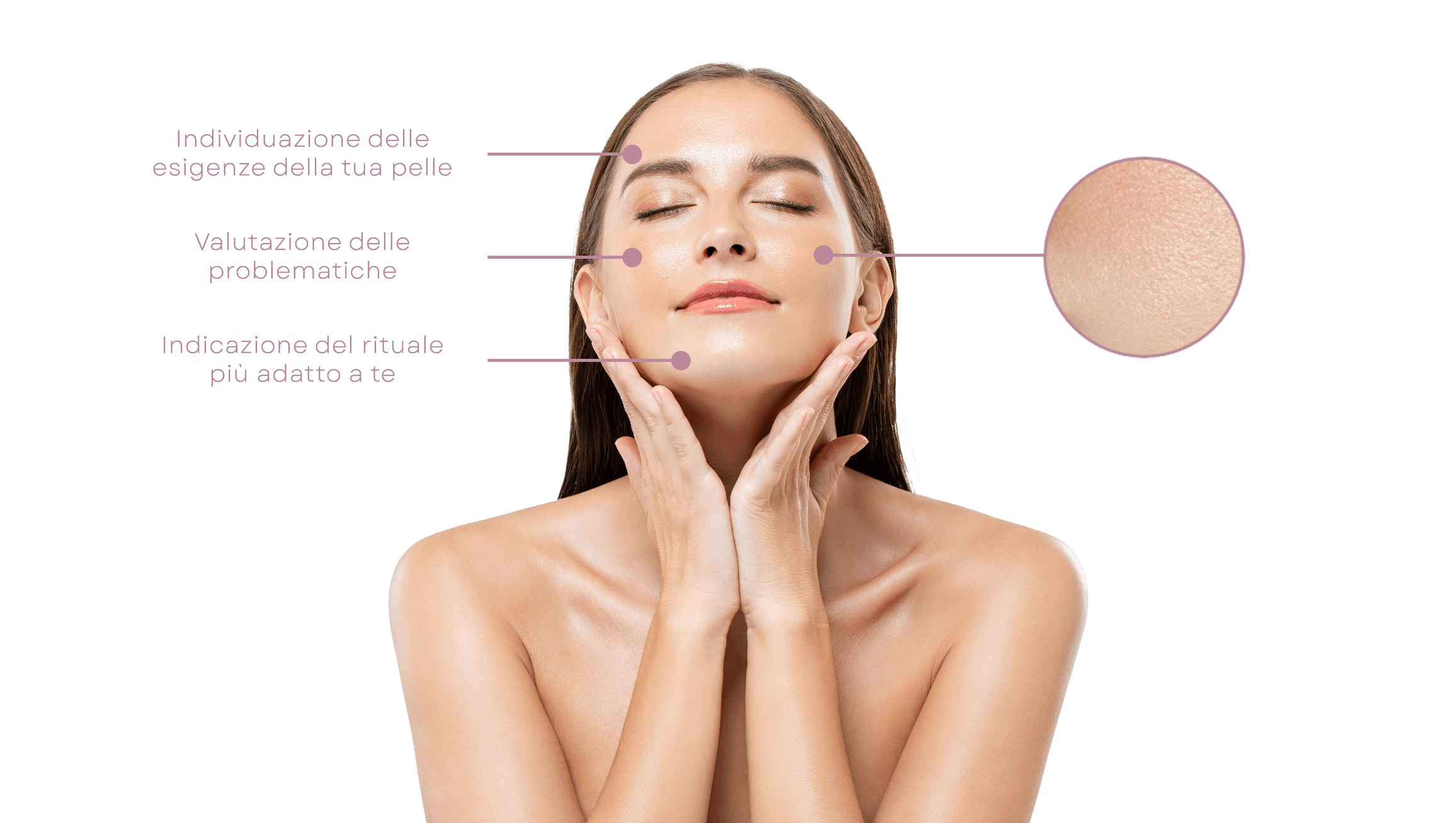 Giovane donna che si è appena applicata un olio in tutto il corpo